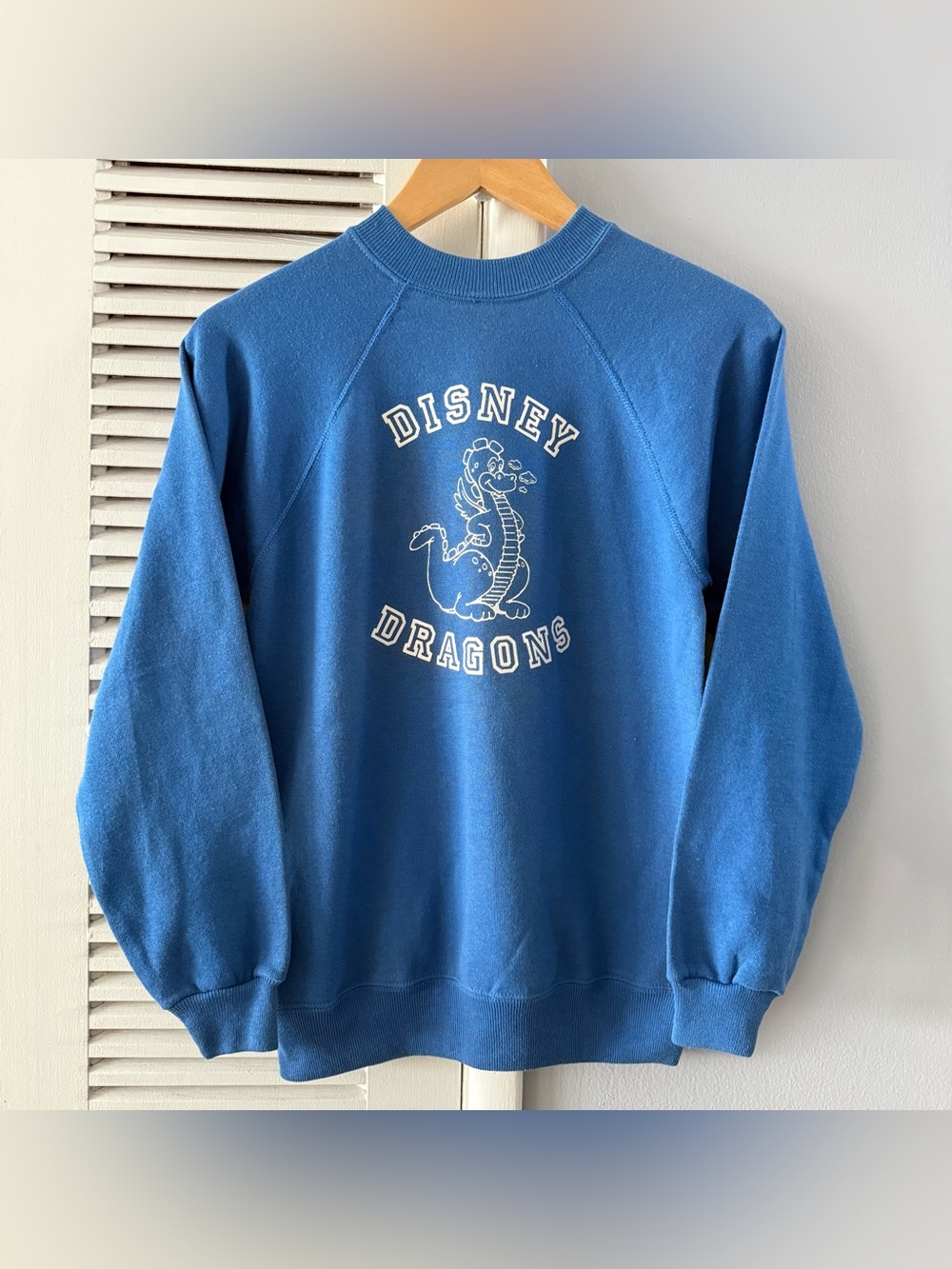 Vintage 80’s DISNEY DRAGONS Raglan Crewneck Sweater Sz XS